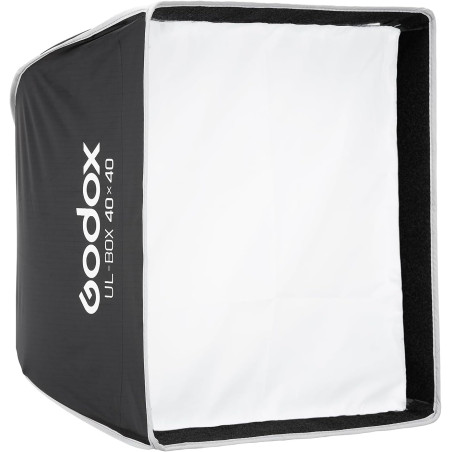 Softbox Cuadrado GODOX UL-BOX-40 de 40x40cm - Armado rápido - Incluye grilla y disco beauty