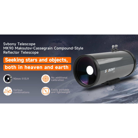Telescopio SVBONY MK90 - Maksutov Cassegrain