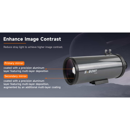 Telescopio SVBONY MK90 - Maksutov Cassegrain - Kit de observación