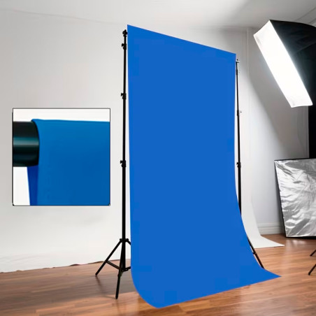 Fondo Fotográfico Azul croma de 1.8 x 2.8 metros