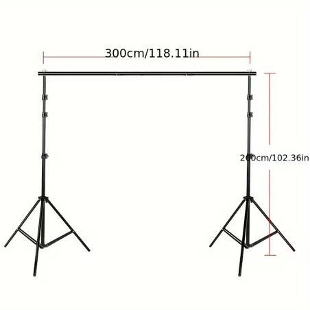 Portafondos portátil de 2.6x3.0 metros Incluye estuche