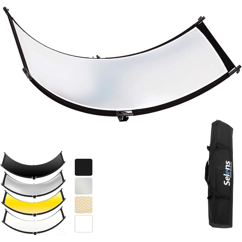 Rebotador curvo SELENS de 60x180cm - 4 en 1 - Incluye estuche