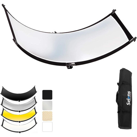 Rebotador curvo SELENS de 60x180cm - 4 en 1 - Incluye estuche