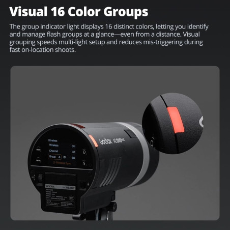 Flash portátil Godox AD300 Pro II - Versión 2 - Incluye batería