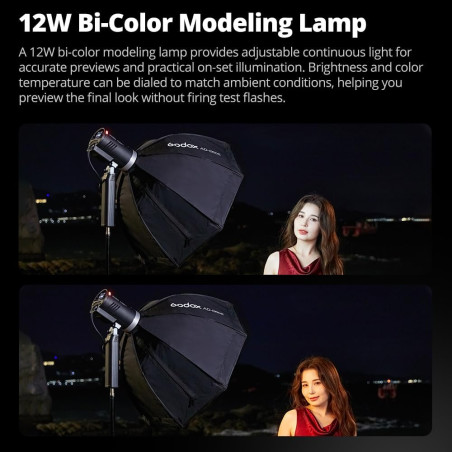 Flash portátil Godox AD300 Pro II - Versión 2 - Incluye batería