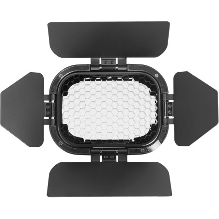 Kit GODOX BD-07 II de filtros de color, barndoor y grilla para flash AD200 PRO II