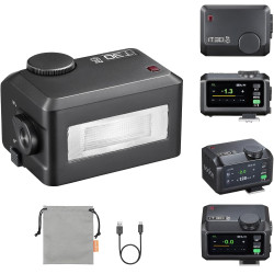 Mini flash y disparador...