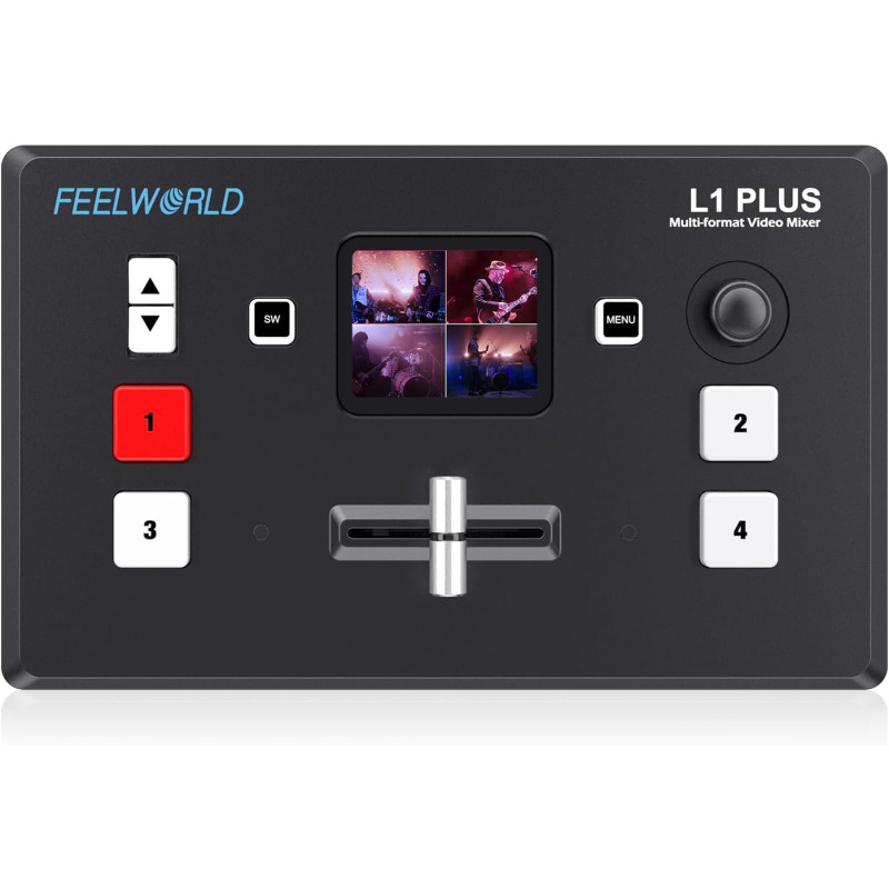 Mezcladora de video FEELWORLD L1 PLUS V2 para transmisiones en vivo