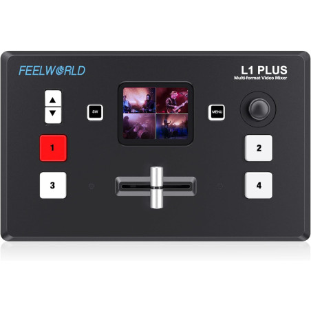 Mezcladora de video FEELWORLD L1 PLUS V2 para transmisiones en vivo