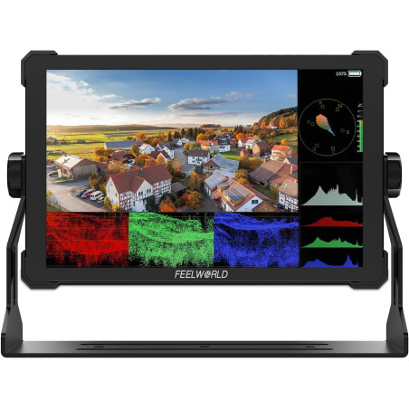 Monitor FEELWORLD T10 para cámaras HDMI - 10.1 pulgadas IPS Touchscreen - 500 nits