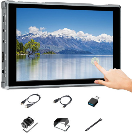 Monitor FEELWORLD FW759 PRO para cámaras HDMI - 7 pulgadas IPS Touchscreen - 400 nits