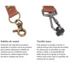 Correa de cuero doble - Para 2 cámaras